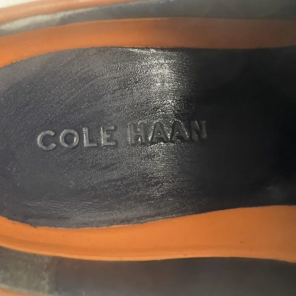 Cole Haan Shoes Mens 11.5 Brown Leather Cap Toe Derby Dress Oxfords C11632
